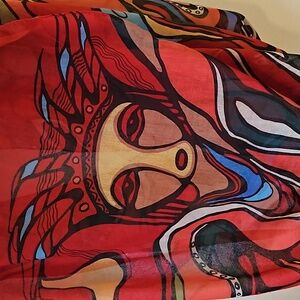 Daphine Odjig Pow Wow Dancer Infinity Scarf